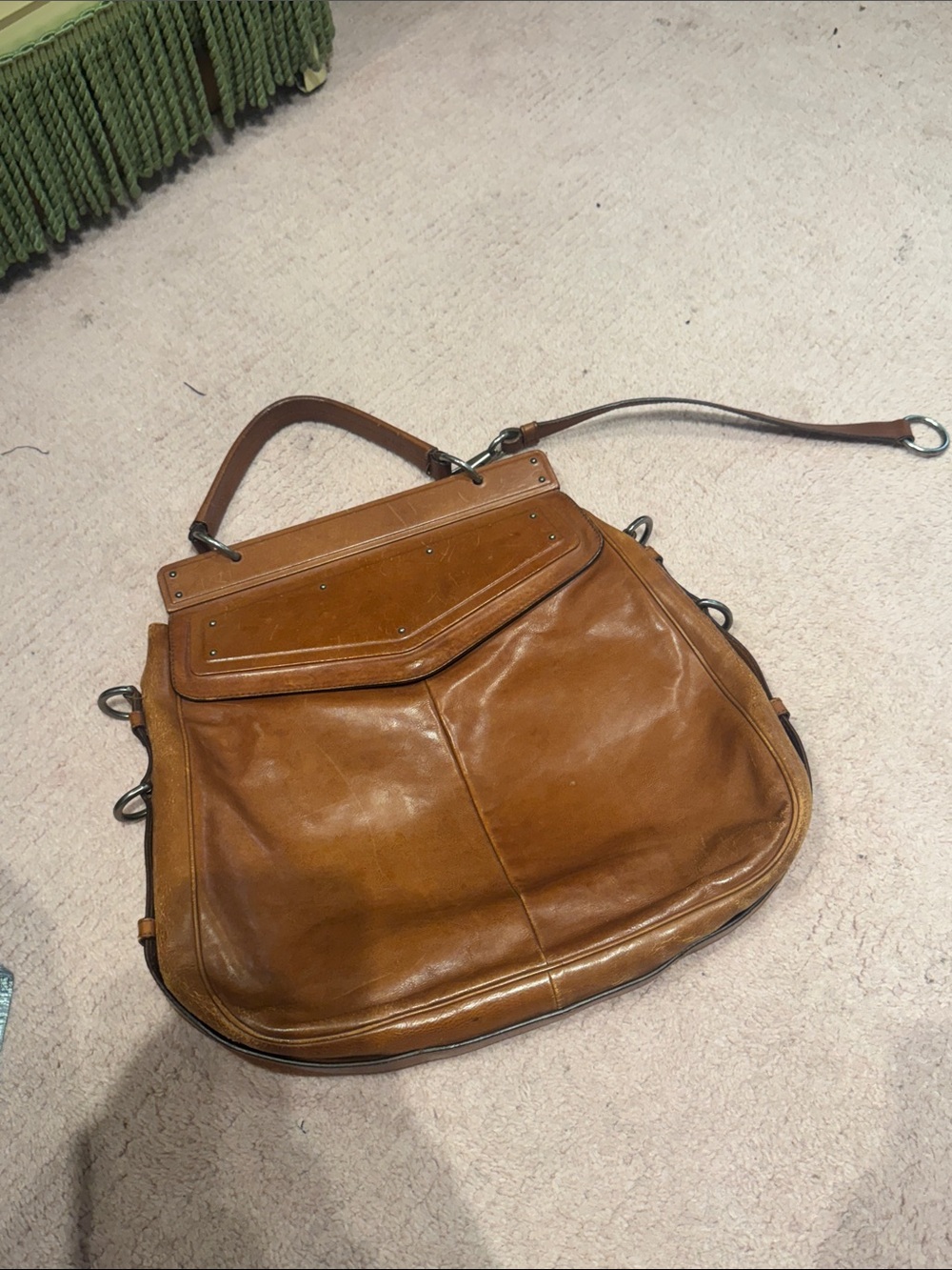 YSL FW2002 tom ford brown leather bag